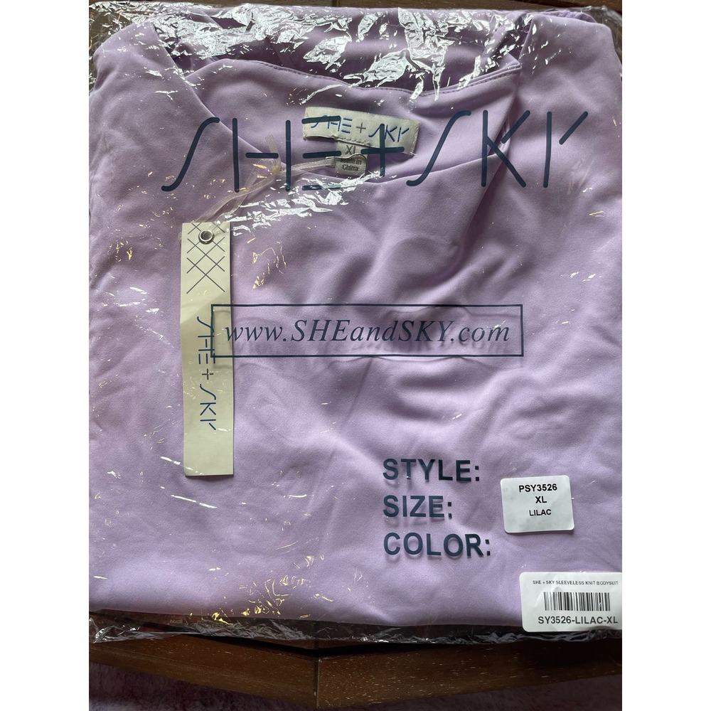 She and Sky Lilac XL Bodysuit New